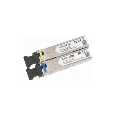 MikroTik SFP Kit 1.25G, 20KM, Single Mode | ByteNova