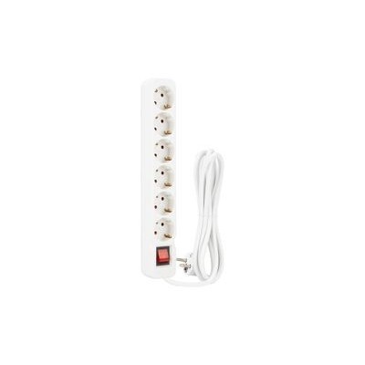 Bloco Tomadas 6 Soquet 3MT C/int Branco | ByteNova