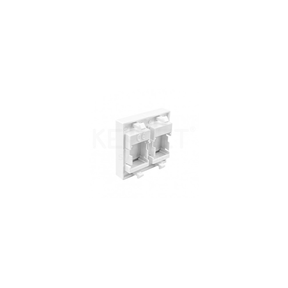 Módulos Tomada Dupla para RJ45 45×45 | ByteNova