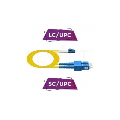 Patch Cord híbrido Monomodo SM duplex LC/UPC-SC/UPC | ByteNova