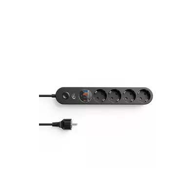Bloco Tom. Wintech 4WAY. 2 Mt 4X USB Preto | ByteNova