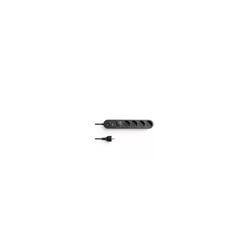 Bloco Tom. Wintech 4WAY. 2 Mt 4X USB Preto | ByteNova