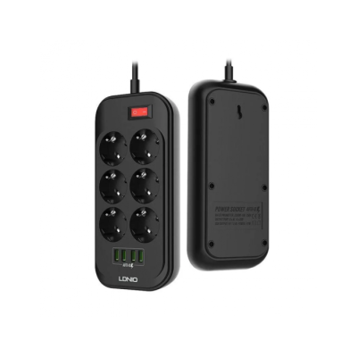 Bloco Tom.sext. 2 Mt Ldnio 4 USB Black | ByteNova