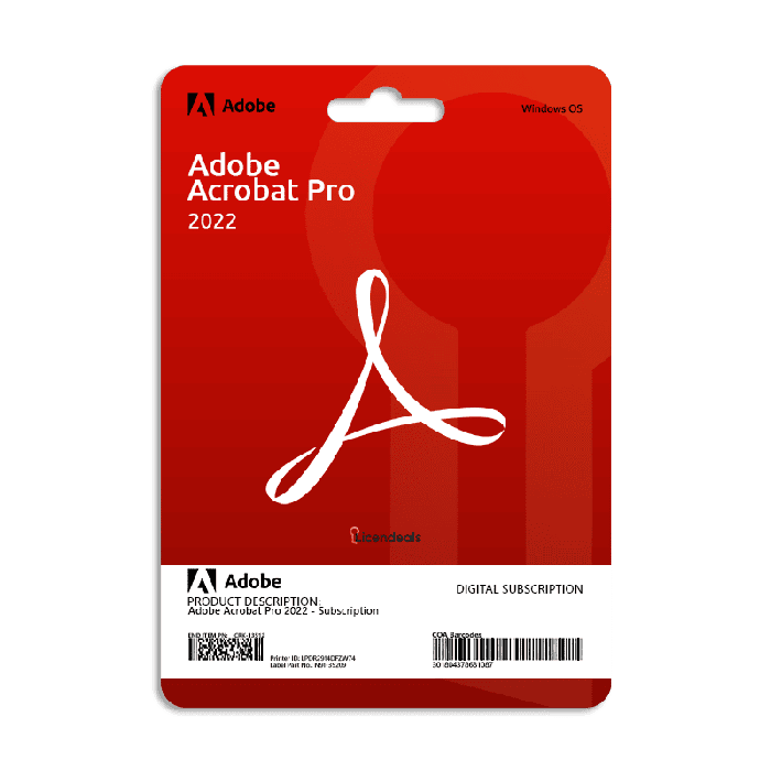 Adobe Acrobat Pro 2022 Licença Digital – Anual | ByteNova