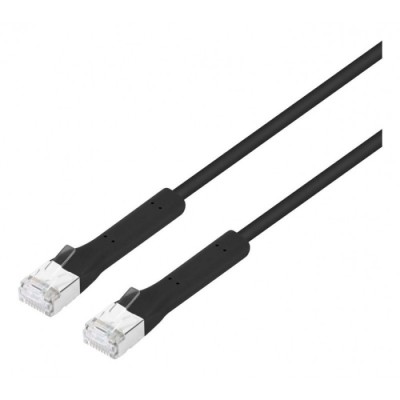 Cabo Rede CAT6A F/ftp 1M Slim 32 Awg Intell Preto | ByteNova