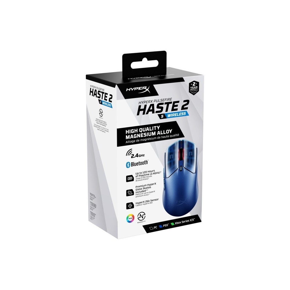 Mouse Hyperx Pulsefire Gaming Haste 2 S Wireless Navy | ByteNova