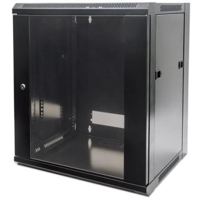 Armario 12U 570X450 Int 19″ Aço Preto | ByteNova