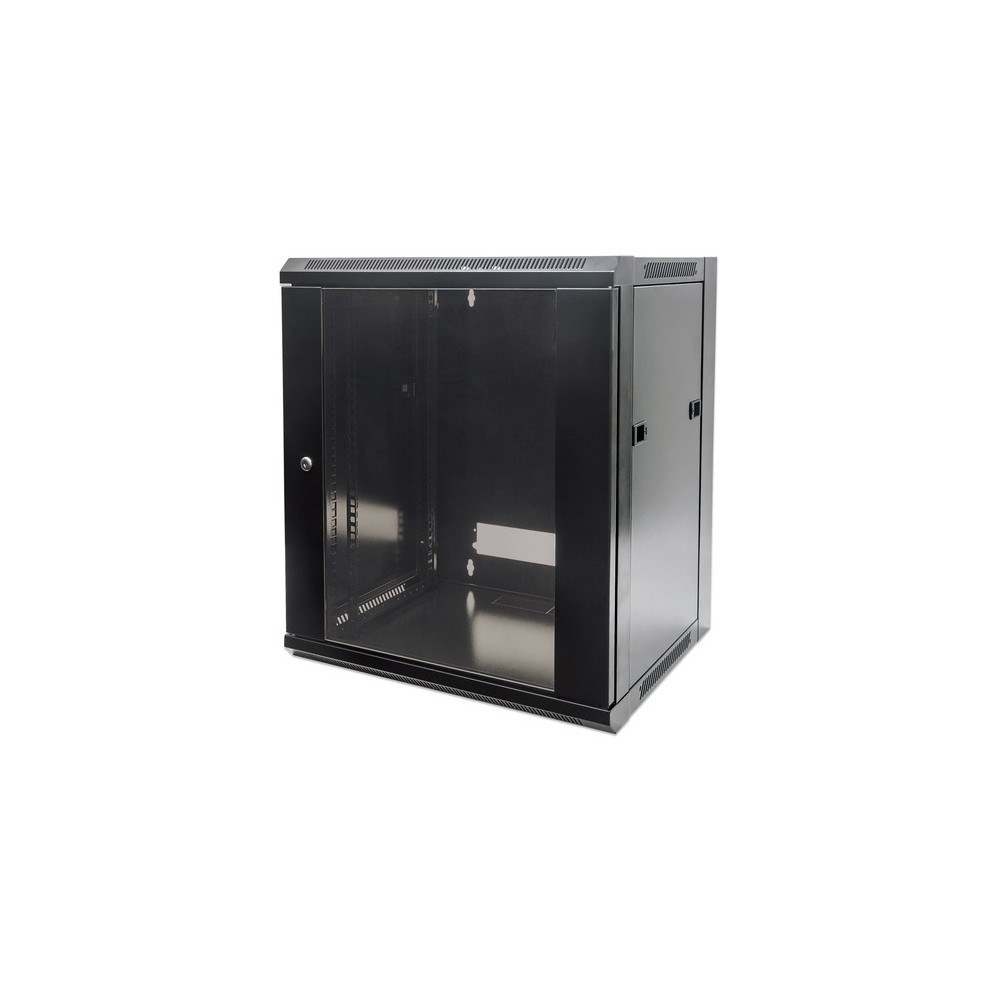 Armario 12U 570X450 Int 19″ Aço Preto | ByteNova