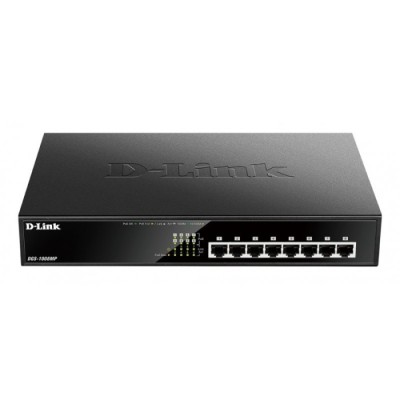 Switch 8 D-Link 10/100/1000 S/gestão Max POE 125W | ByteNova