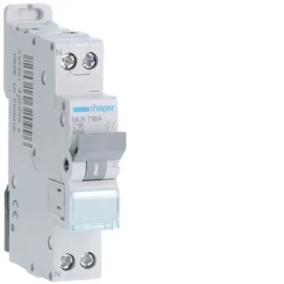Disjuntor Hager 1P+N 40A C | ByteNova