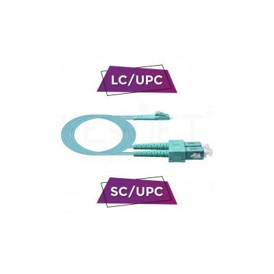 Patch Cord DX LC/PC-SC/PC MM 50/125 0M3-300 1,9mm LSZH-FR | ByteNova
