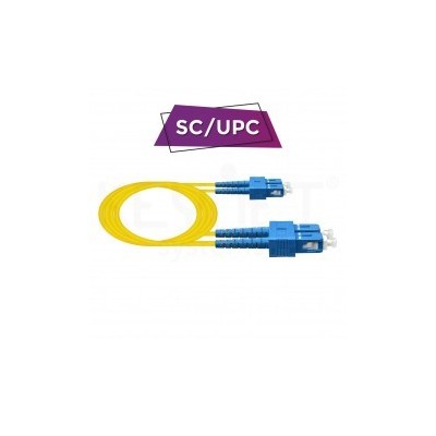 Patch Cord DX SC/UPC-SC/UPC SM A2 3mm LSZH-FR amarillo 5mt | ByteNova