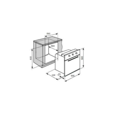 Gd B-In Forno Elétrico Flama 7 Funções Ventilado 9106FL | ByteNova