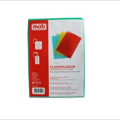 .me Classificador A4 em “l” Mab Verde (1/50) | ByteNova