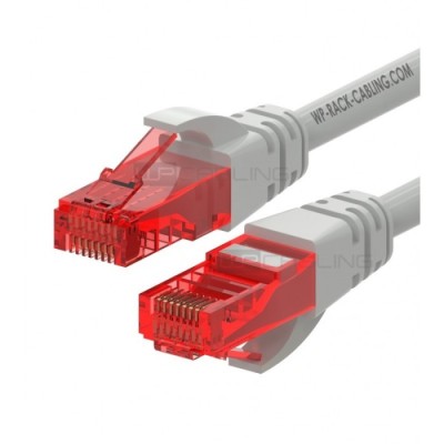 Cabo Rede CAT6 5M U-UTP Wp Rack Awg 26/7 Cinza | ByteNova