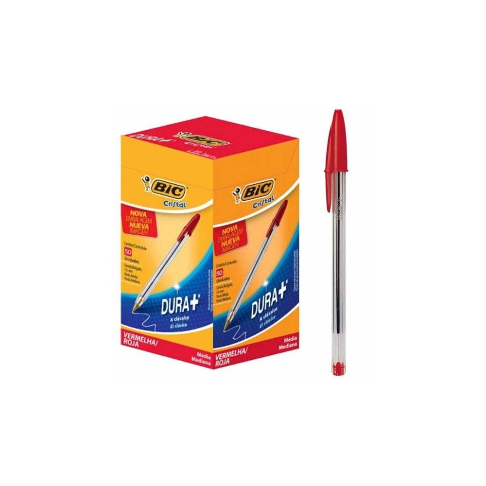 .me Esf. Bic Cristal Media Vermelha 1/50 | ByteNova