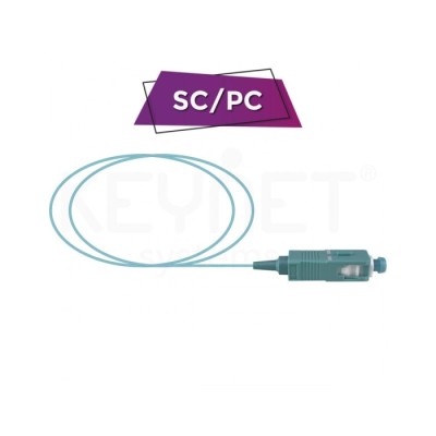Pigtail SC/PC MM 50/125 OM3-300 LSZH-FR 0,9mm aqua 1,5mt | ByteNova