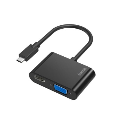 Docking Station USB-C 2em1 /VGA /HDMI HAMA | ByteNova
