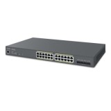 Cloud Managed 24 Port PoE+ Switch Gigabit 410W | ByteNova