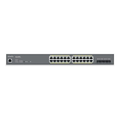 Cloud Managed 24 Port PoE+ Switch Gigabit 410W | ByteNova
