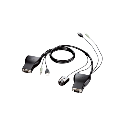 2-port USB-2.0 KVM Switch with Audio Support | ByteNova