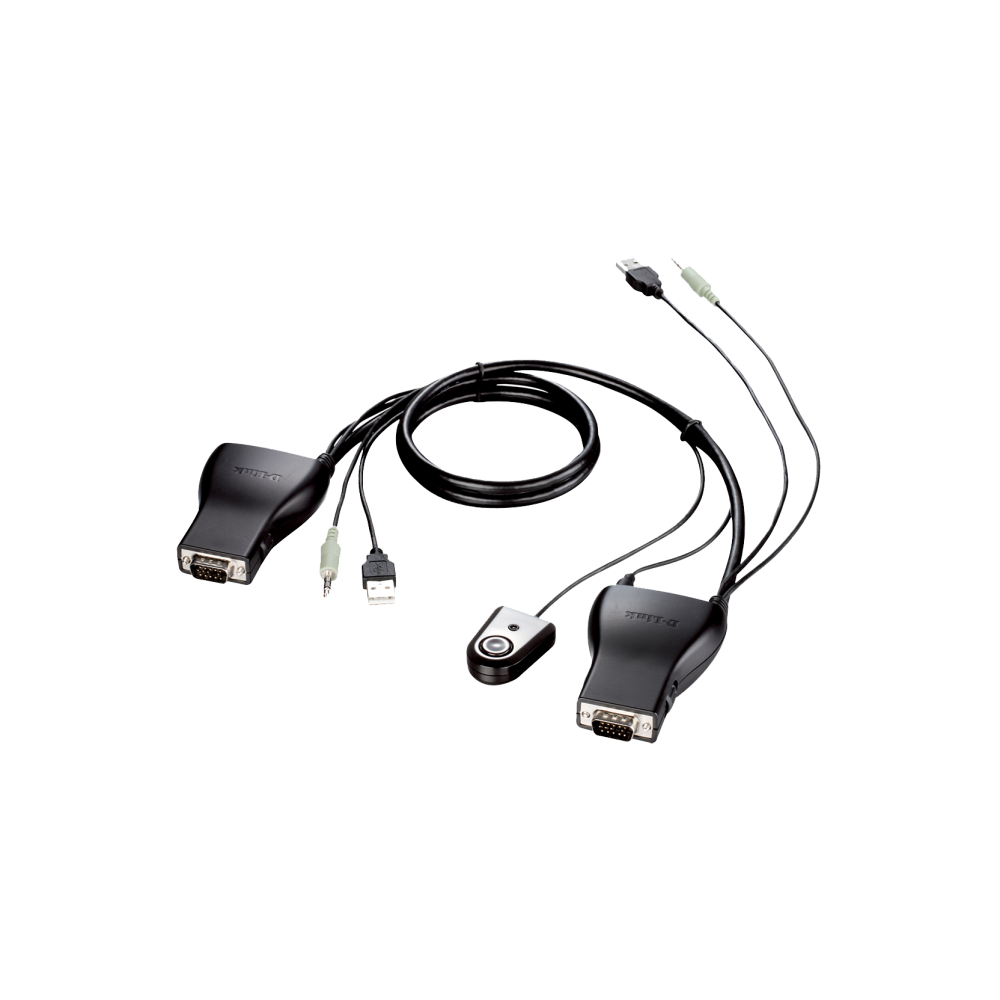 2-port USB-2.0 KVM Switch with Audio Support | ByteNova