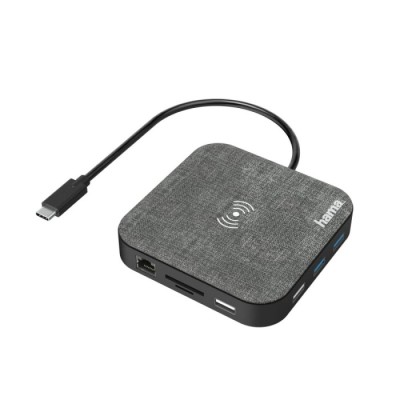 Docking Station USB-C/ 12 Portas Wireless Charger HAMA | ByteNova