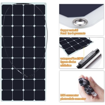 Painel Solar 120W Dobrável CONECTORES:SAE/MC4/Anderson | ByteNova