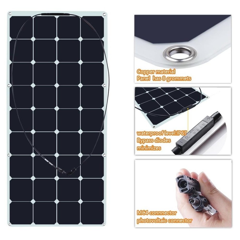Painel Solar 120W Dobrável CONECTORES:SAE/MC4/Anderson | ByteNova