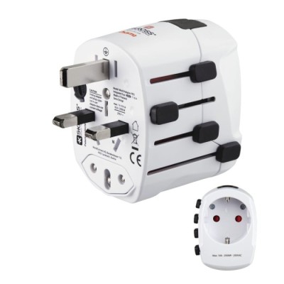 Adaptador de Viagem ‘world Travel’ 3 Pinos Hama | ByteNova