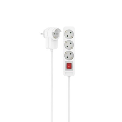 Extensão Com Interruptor 1,4M 3 Tomadas Branca HAMA | ByteNova