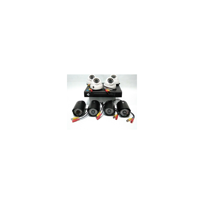 Kit DVR NVR Híbrido 16 Canais 4K 8 Cam 4 Int 4 Ext | ByteNova