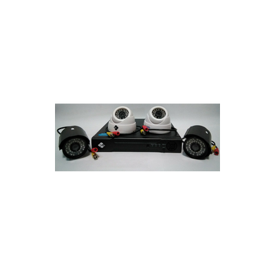 Kit DVR, NVR Híbrido 8 Canais 4K + 4 Cam 2 Int, 2 Ext | ByteNova