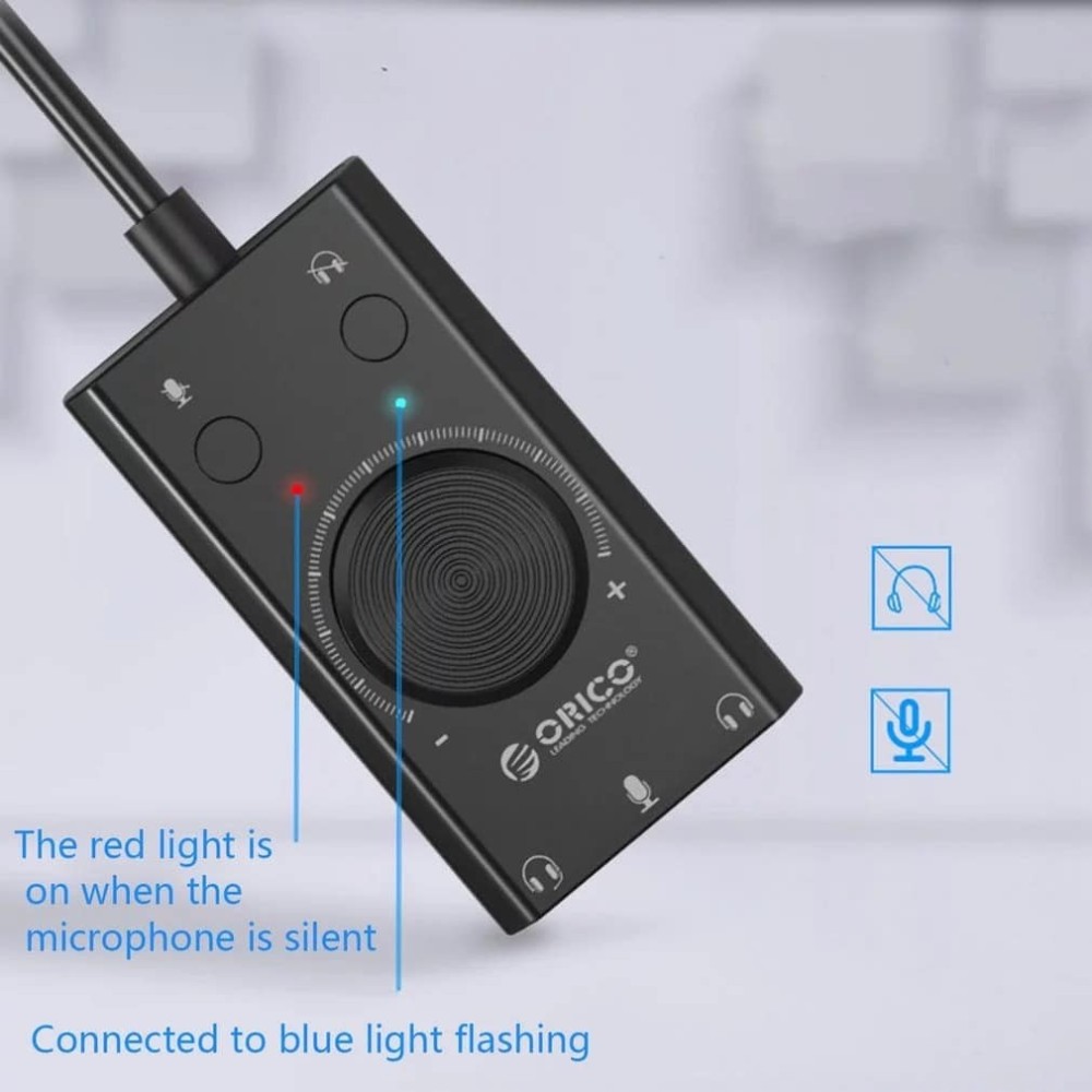 Placa de Som Externa para Desktop/Portátil Áudio Estéreo | ByteNova
