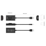 Placa de Som Externa para Desktop/Portátil Áudio Estéreo | ByteNova
