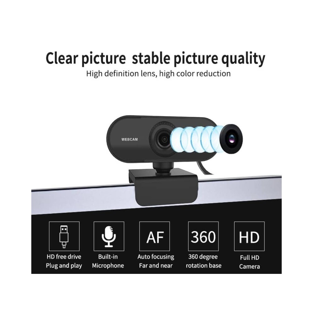 Web Cam Auto Focus 2K c/ Microfone Integrado Alta | ByteNova