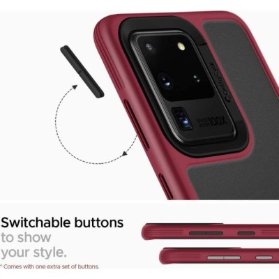 Capa Spigen Ciel Color Brick Galaxy S20 Ultra Burgundy | ByteNova