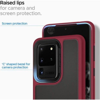 Capa Spigen Ciel Color Brick Galaxy S20 Ultra Burgundy | ByteNova