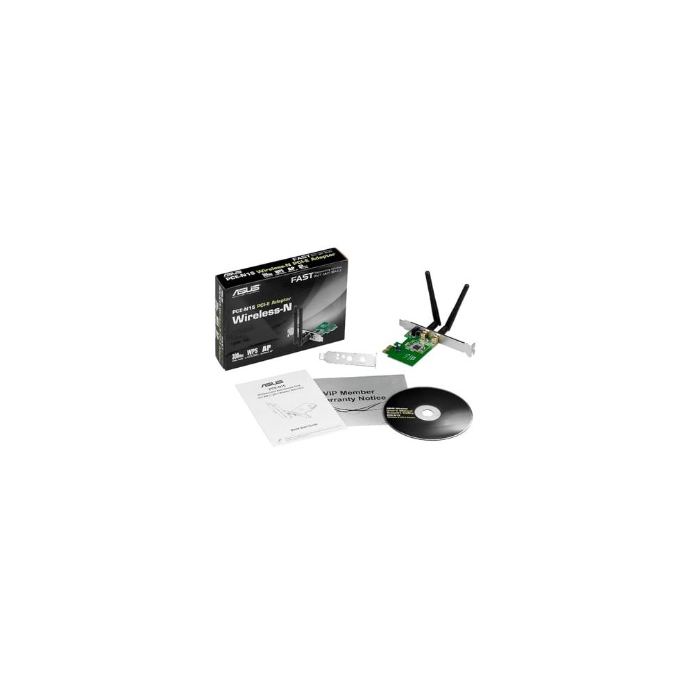Placa de Rede Asus PCI-E PCE-N15 Wireless 300Mbps | ByteNova