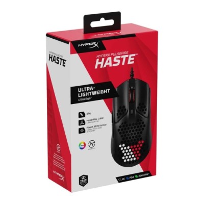 Rato Óptico HyperX Pulsefire Haste RGB 16000DPI Preto | ByteNova
