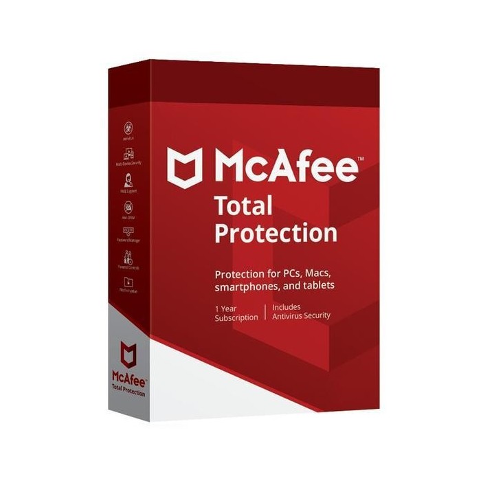 Antivírus McAfee Total Protection 10 PC´s – 1 Ano | ByteNova