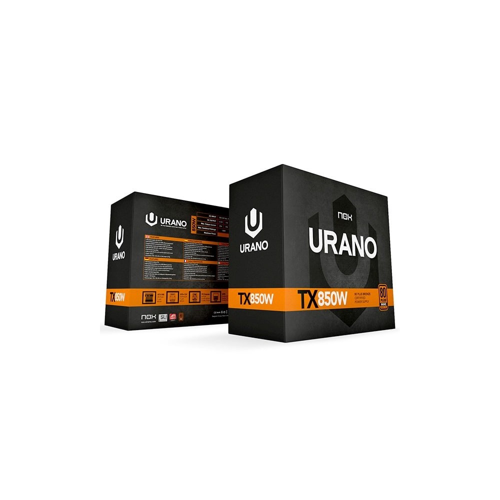 Fonte de Alimentação Nox Urano TX 850W 80 PLUS Bronze | ByteNova