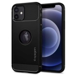 Capa Spigen iPhone 12/12 Pro Case Rugged Armor Preta | ByteNova
