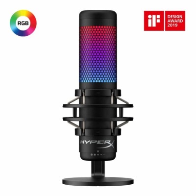 Microfone HyperX QuadCast S Gaming RGB USB | ByteNova