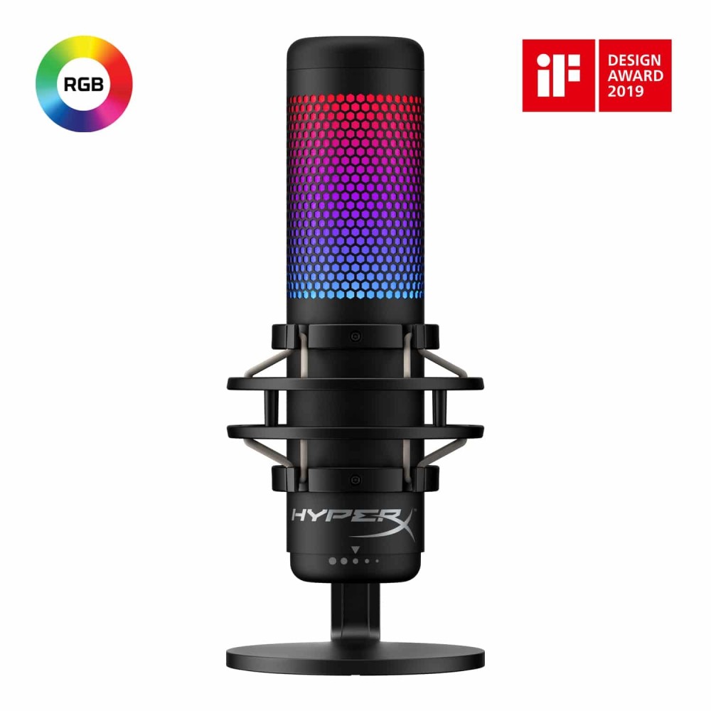 Microfone HyperX QuadCast S Gaming RGB USB | ByteNova