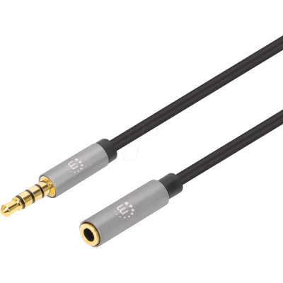 Cabo Manhattan 3.5MM (m) para 3.5MM (f), 1M | ByteNova