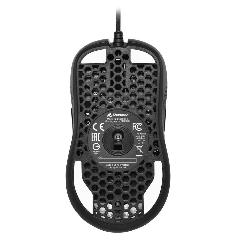 Rato Gaming Óptico Sharkoon Light² S 6200DPI RGB Preto | ByteNova