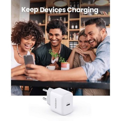 Carregador UGREEN CD241 20W Mini PD Fast Charger USB-C | ByteNova