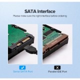 Cabo SATA III 6 Gbps UGREEN US217 Angled 90º 0.5m Preto | ByteNova