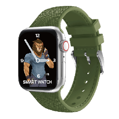Bracelete Green Lion Elite Silicone Ajustável p/ Apple | ByteNova